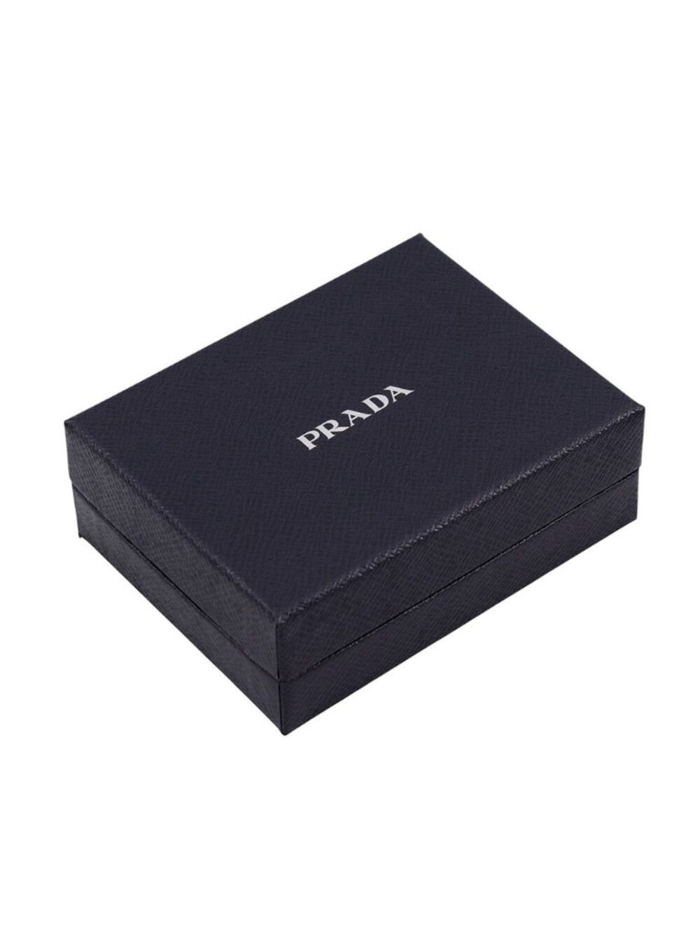 Prada Bifold Wallet Lip Motif Compact Saffiano Leather Black - Picture 9 of 9
